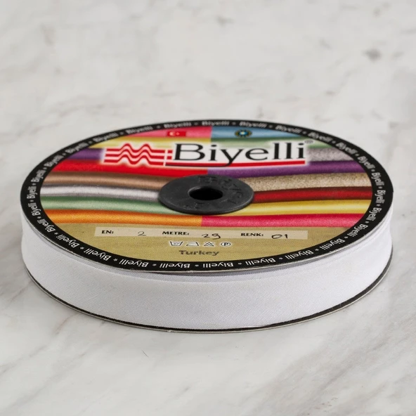 Loren Pamuk Beyaz Katlı Biye -1 ürün görseli 1