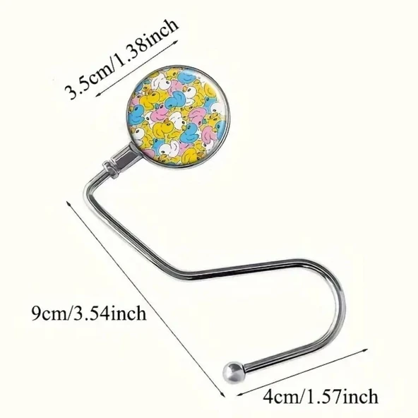 BUFFER® Masaya Takılabilen Çanta Askısı Çanta Tipi Pratik Metal Çanta Kanca - 5