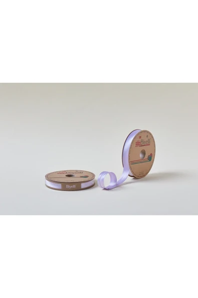 Biye Saten Katlı 009 Lila 2 cm 25 Metre %100 Polyester