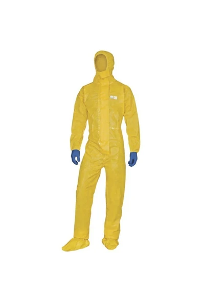 Delta Plus Dt300 Deltachem Kapüşonlu Unisex Tulum  Tıp 3b  Tek Kullanımlık  Kenarları Su Geçirmez ürün görseli