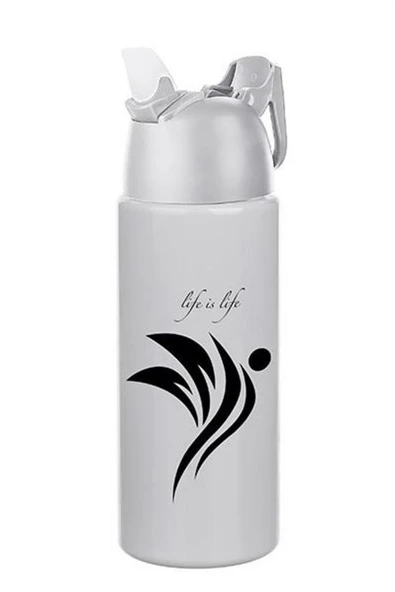 BUFFER® Kilitlenebilen Matara Güvenlikli Suluk Sporcu Matarası Spor Su Şişesi İçecek Şişesi 700ml - 8