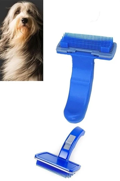 BUFFER® Kendini Temizleyen Kedi Köpek Tüy Bakım Tarağı Tüy Alıcı Tarak - 6