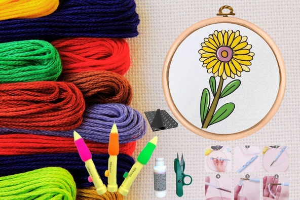 Punch Seti Nakış Seti Kasnaklı Kendin Yap Seti Seri 36 ürün görseli 1