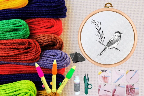 Punch Seti Nakış Seti Kasnaklı Kendin Yap Seti Seri 28 ürün görseli 1