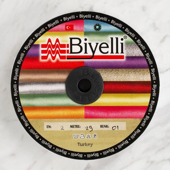 Loren Pamuk Beyaz Katlı Biye -1 - Resim 2