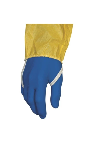 Delta Plus Dt300 Deltachem Kapüşonlu Unisex Tulum  Tıp 3b  Tek Kullanımlık  Kenarları Su Geçirmez - Resim 6