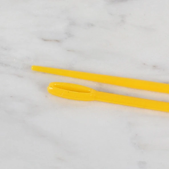 Loren 2 li Plastik Sarı Yün İğnesi - Resim 2