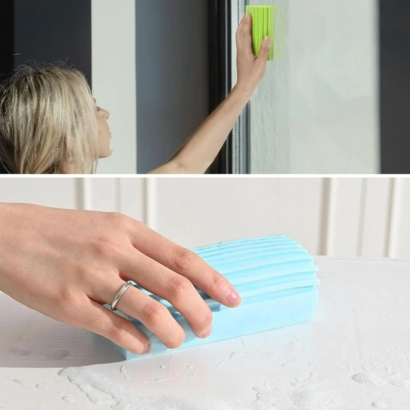 BUFFER® Nemli Silgi Süngeri Banyo,Mutfak ve Araba İçin Temizlik Süngeri - 5