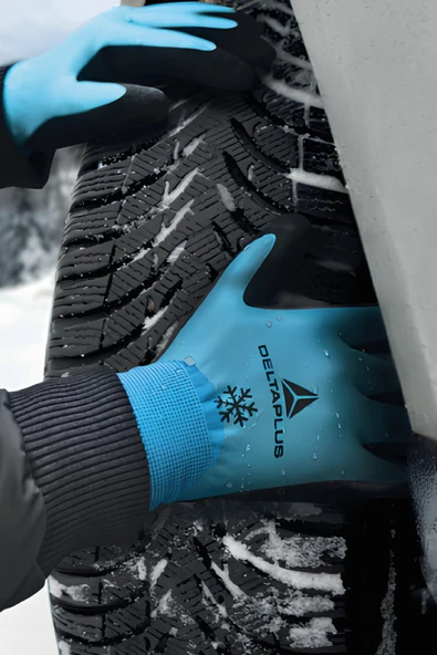 Delta Plus THRYM VV736 İş Eldiveni | XL (No:10), Akrilik & Poliamit, Lateks Kaplama ve Endüstriyel - Resim 4