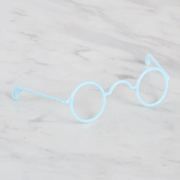 Loren Plastik Amigurumi Gözlük Mavi ürün görseli 1