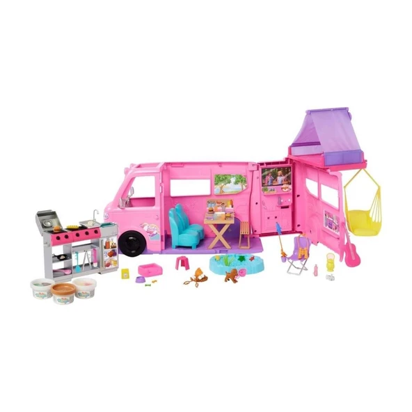 Barbie Dream Camper Karavan Oyun Seti HRJ78 Lisanslı Ürün ürün görseli 1