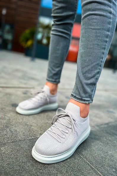 CH307 - RT Tricot Erkek Ayakkabı GRI - Resim 3