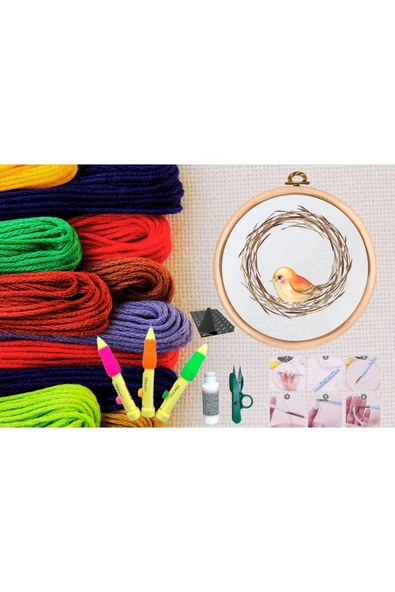 Punch Seti Nakış Seti Kasnaklı Kendin Yap Seti Seri 20 ürün görseli 1