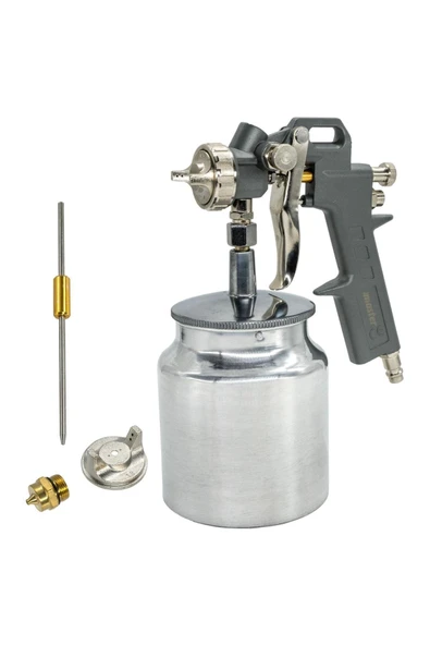 Master 504001 Alttan Depolu Havalı Boya Tabancası | 1.8 mm Meme, 1 Lt Metal Hazne ürün görseli