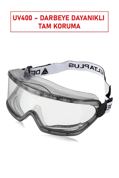 Delta Plus Galeras Google İş Gözlüğü | UV Koruma, Ergonomik Tasarım, Geniş Görüş, Dayanıklı Lens ürün görseli 1