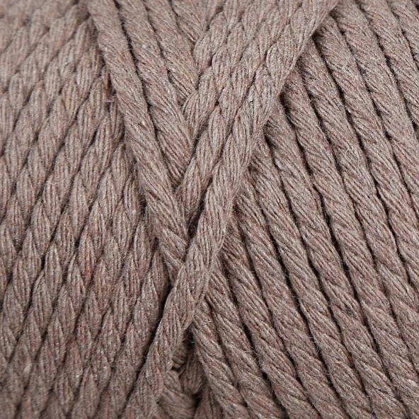 Loren Decor Slim 3 Büküm Makrome İpi Vizon  - L143 - Resim 2