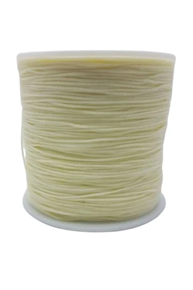 Paraşüt İpi, Bileklik-Kolye örgü ipi 1 mm 50 metre Krem ürün görseli