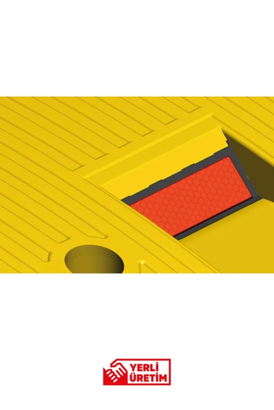 Evelux 12106 YK Kauçuk Şaseli Yol Kasisi + Kapak | Kapaklı Reflektörlü Hız Kesici - Resim 5