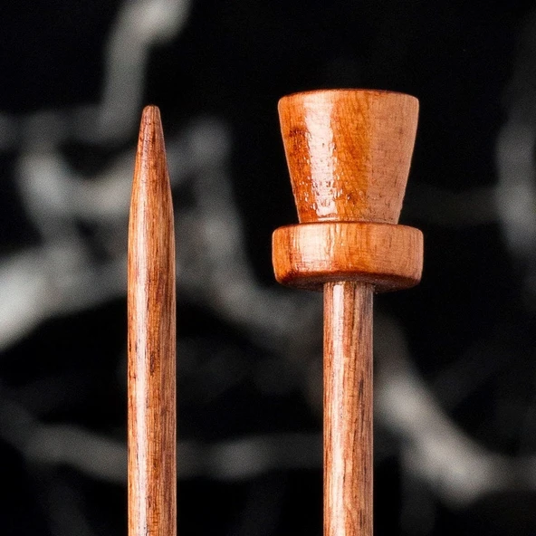 La Mia Rosewood 3.5 mm 36 cm Ahşap Örgü Şişi - Resim 2