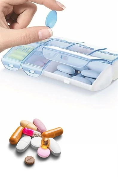 BUFFER® Haftalık 7 Bölmeli İlaç Saklama ve Hatırlatma Kutusu - 5