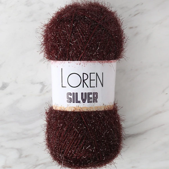LOREN SILVER KAHVERENGİ EL ÖRGÜ İPİ - RS0093 - 34089 ürün görseli 1