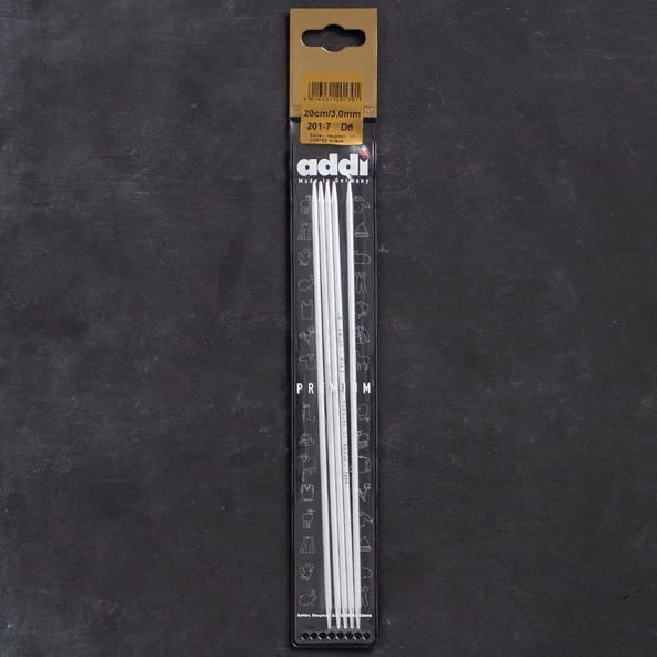 Addi 3mm 20cm 5 li Çorap Şişi 201-7 ürün görseli 1