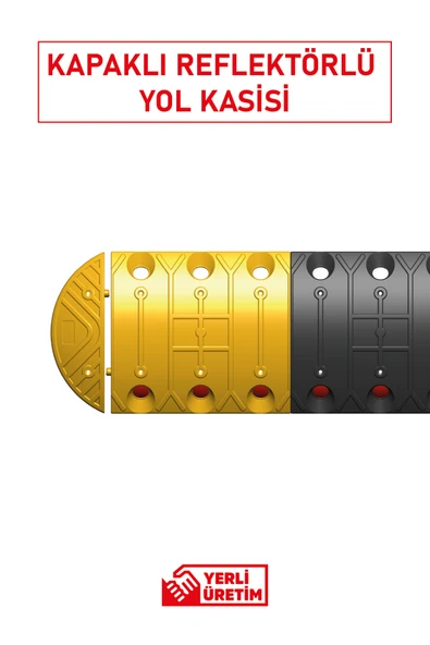 Evelux PPC Mercekli Yol Kasisi 12102 YK – 12103 YK K (Kapaklı) | Reflektörlü Hız Trafik Kasisi - Resim 2