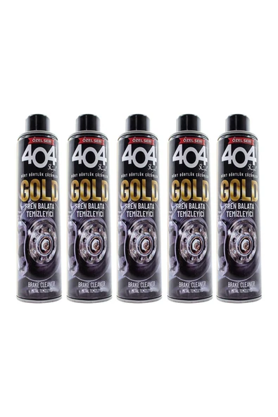 404 Fren Balata Temizleme Spreyi Gold Özel Seri 500 ml 5 Adet ürün görseli 1