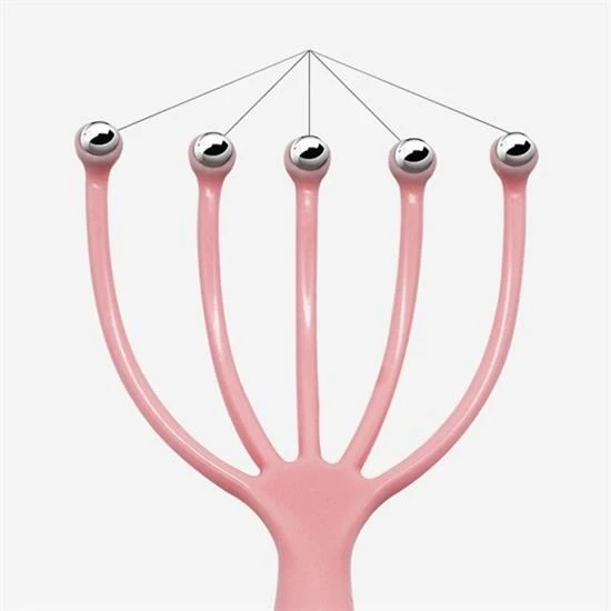 BUFFER® Çok Fonksiyonlu 5 Uçlu Bilyeli Baş Boyun Bacak Kol Masaj Alet Rahatlatıcı Kafa Masaj Aparatı - 6