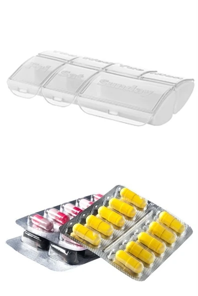 BUFFER® Haftalık 7 Bölmeli İlaç Saklama ve Hatırlatma Kutusu - 4