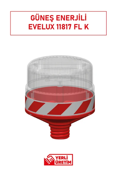 Evelux Solar Ledli Flaşör Lamba - Resim 3