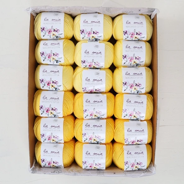 La Mia Mercerized Cotton Kehribar Seti - 2