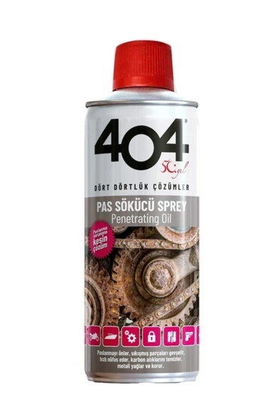 404 Kimya 404 Pas Sökücü Sprey 200 ml (yeni Nesil Tasarım) 2 Adet ürün görseli 1