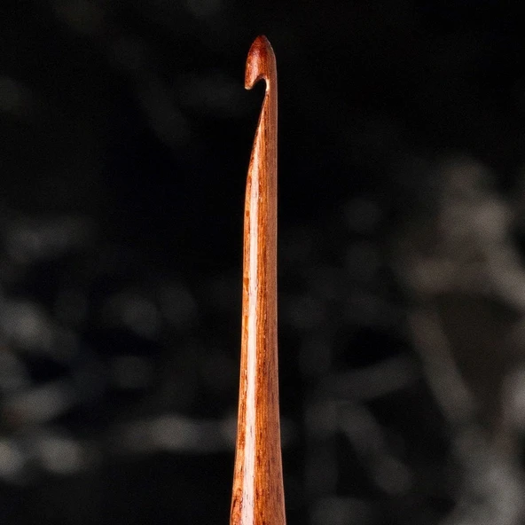 La Mia Rosewood 3 mm 15.5 cm Ahşap Yün Tığ - Resim 2