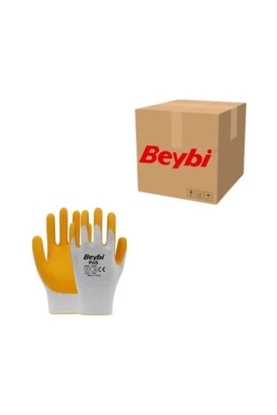 Beybi Işçi Eldiveni Sarı Pn5 10xl (1 KOLİ 288 ÇİFT) ürün görseli 1