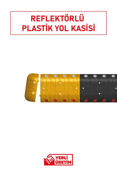 Evelux PPC Mercekli Yol Kasisi 12100 YK – 12101 YK K | Reflektörlü Hız Kesici Trafik Kasisi - Resim 2