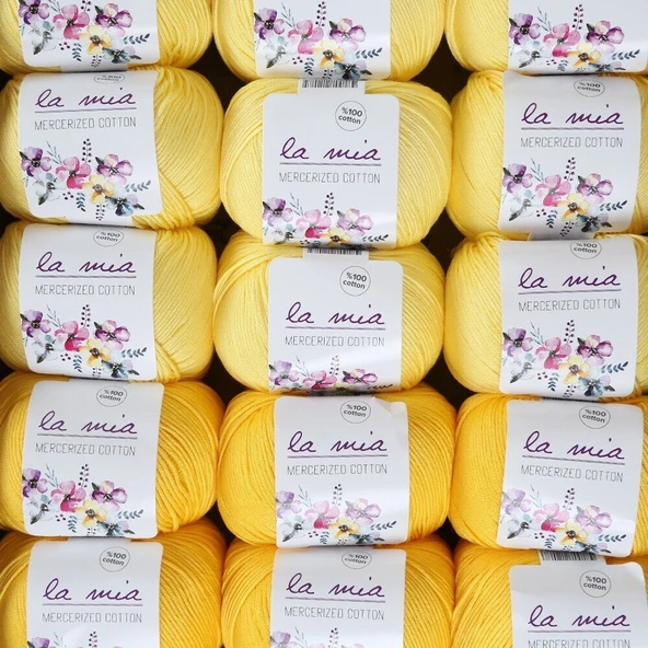 La Mia Mercerized Cotton Kehribar Seti - 3