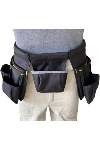 Hunsafety Bel Tipi Alet Çantası Farklı Boyutlarda Ayarlanabilir Kemerli 11 Cepli Alet Çantası ürün görseli 1