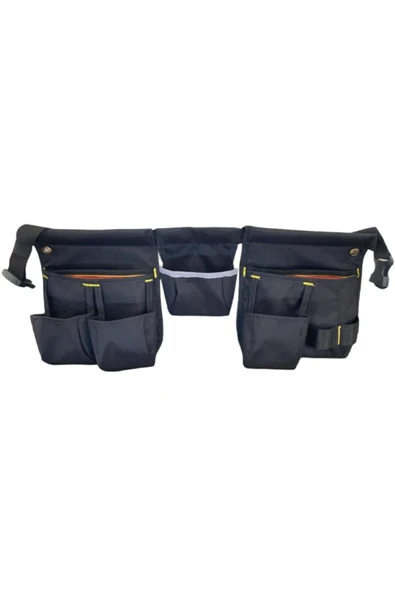 Hunsafety Bel Tipi Alet Çantası Farklı Boyutlarda Ayarlanabilir Kemerli 11 Cepli Alet Çantası - Resim 2