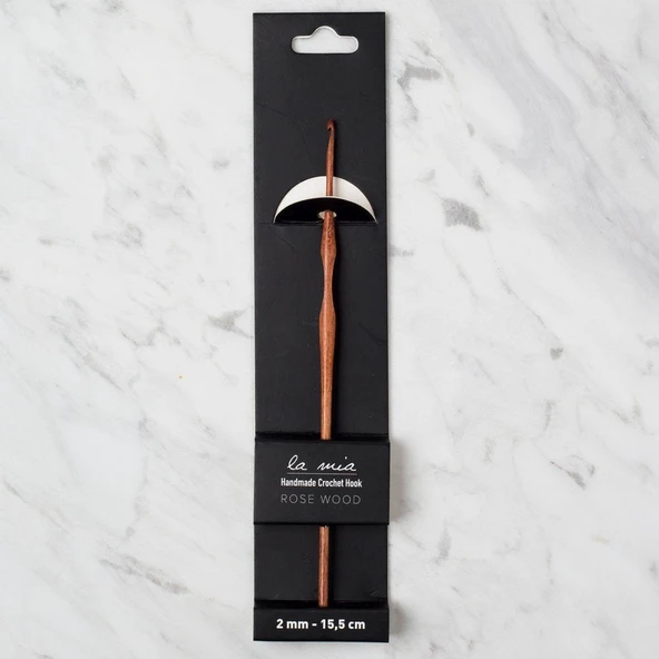 La Mia Rosewood 2 mm 15.5 cm Ahşap Yün Tığ ürün görseli 1