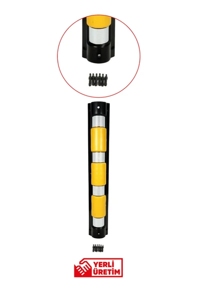 Evelux 12292 UB R Otopark Kolon Köşe Koruyucu | Reflektif Kauçuk Koruma Bandı - Resim 2