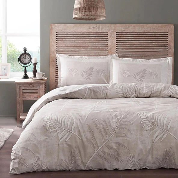 Özdilek Çift Kişilik Ranforce Nev Takımı Frunze Kahve - 2