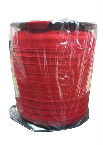 Çamaşır Lastiği Düz 1 cm 1 Metre Kırmızı