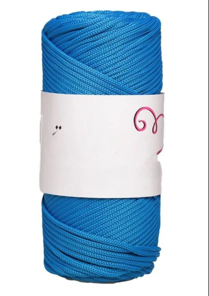 Makrome İpi 3mm Polyester Mavi ürün görseli 1