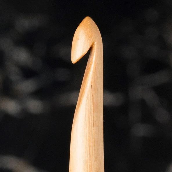 La Mia Whitewood 5 mm 15.5 cm Ahşap Yün Tığ - 2