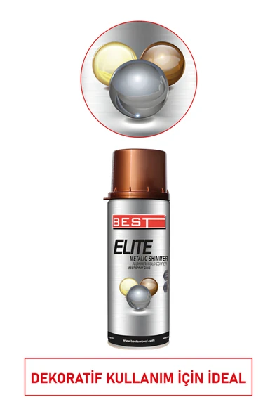Best SP. Elite Efekt Boya Gold 400 ml | Profesyonel Metalik Altın Sprey Boya ürün görseli 1