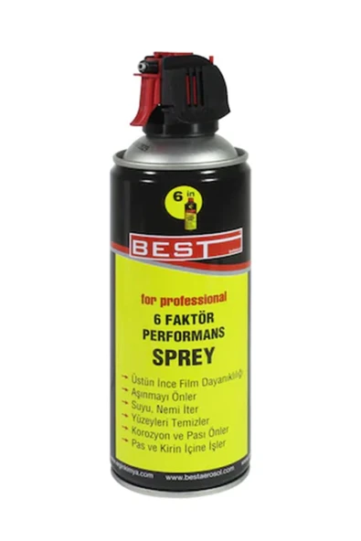 Best 6 Faktör Yağlayıcı Pas Nem Önleyici Performans Spreyi 400 Ml ürün görseli 1