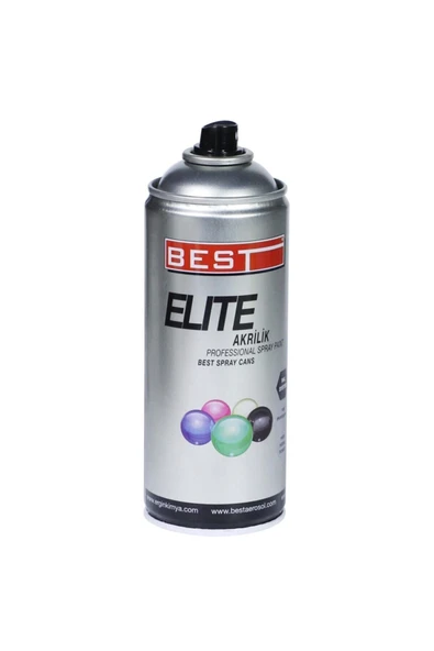 Best Elite Derin Siyah 9005 Akrilik Hızlı Kuruyan Profesyonel Sprey Boya 400 Ml - Resim 3