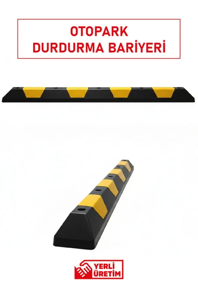 Evelux 12231 UB Araç Stoperi | Reflektif Kauçuk Otopark Stoperi (10×180 cm) - Resim 3