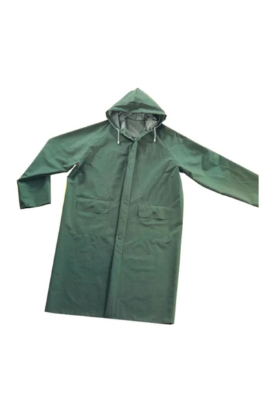 MAXSAFETYS Unisex Pvc Yağmurluk Balıkçı Işçi Yagmurluk 028 mm Yeşil Renk ürün görseli